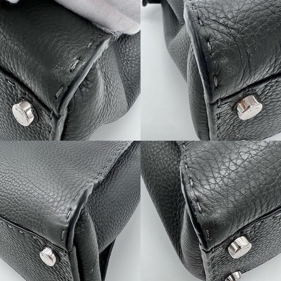 Authentic Fendi Peekaboo Medium Selleria soft Calf leather top handle bag - Picture 6 of 9